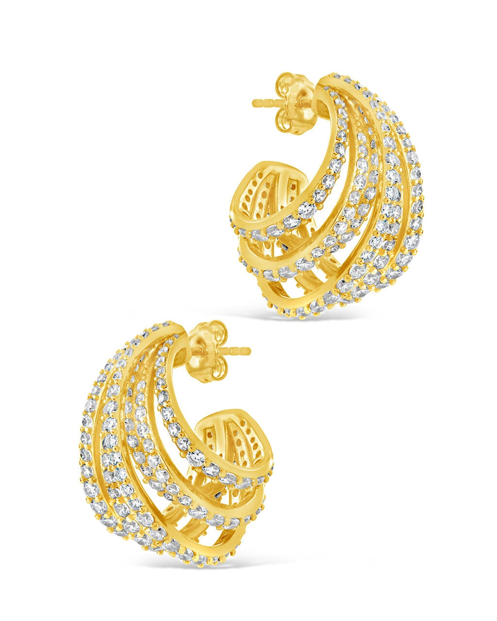 Jenny Statement Hoops Earring Sterling Forever 