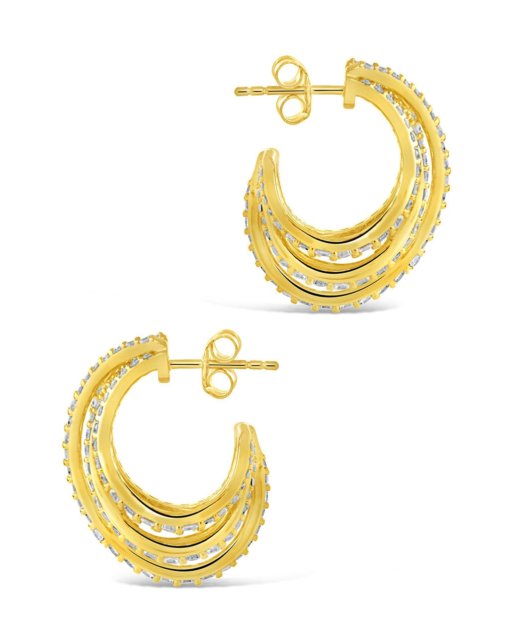 Jenny Statement Hoops Earring Sterling Forever 