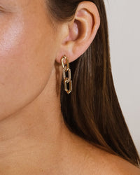 Kinslee Chain Drop Stud Earrings - Sterling Forever