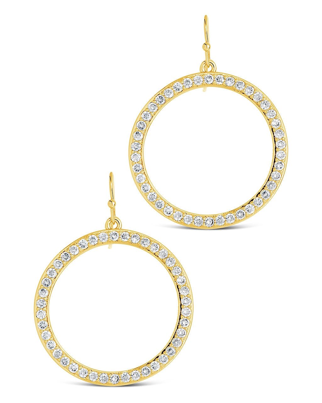 Della CZ Circle Dangle Earrings - Sterling Forever