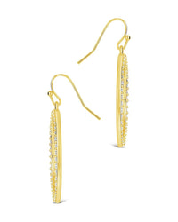 Della CZ Circle Dangle Earrings - Sterling Forever