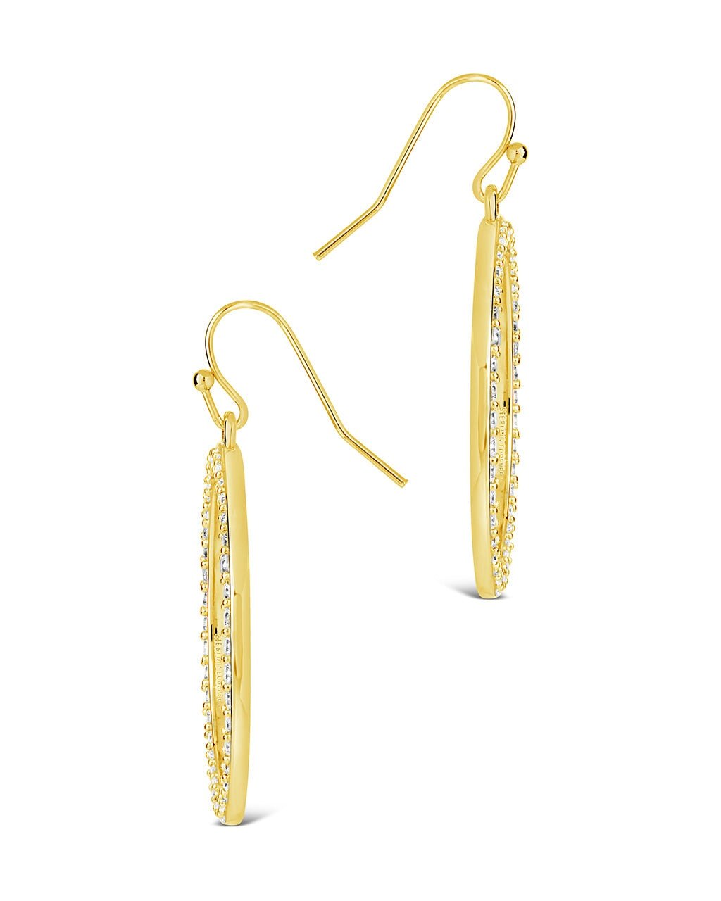 Della CZ Circle Dangle Earrings - Sterling Forever