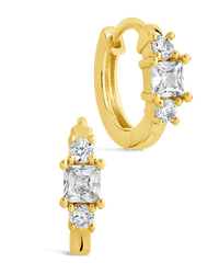 Kendall CZ Hoops - Sterling Forever