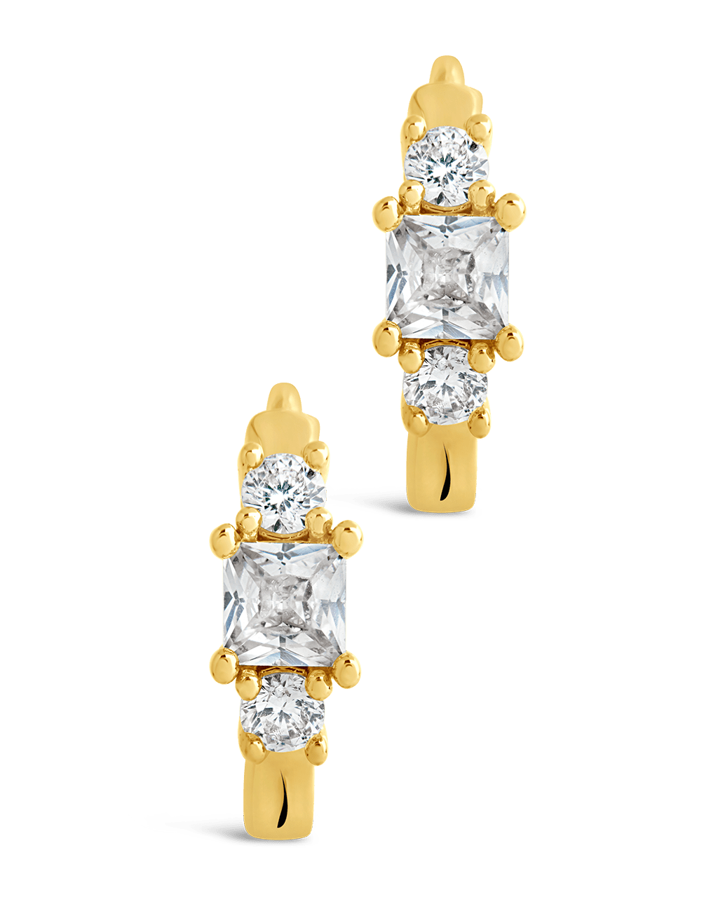 Kendall CZ Hoops - Sterling Forever