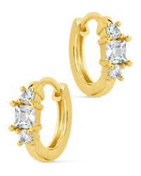 Kendall CZ Hoops - Sterling Forever