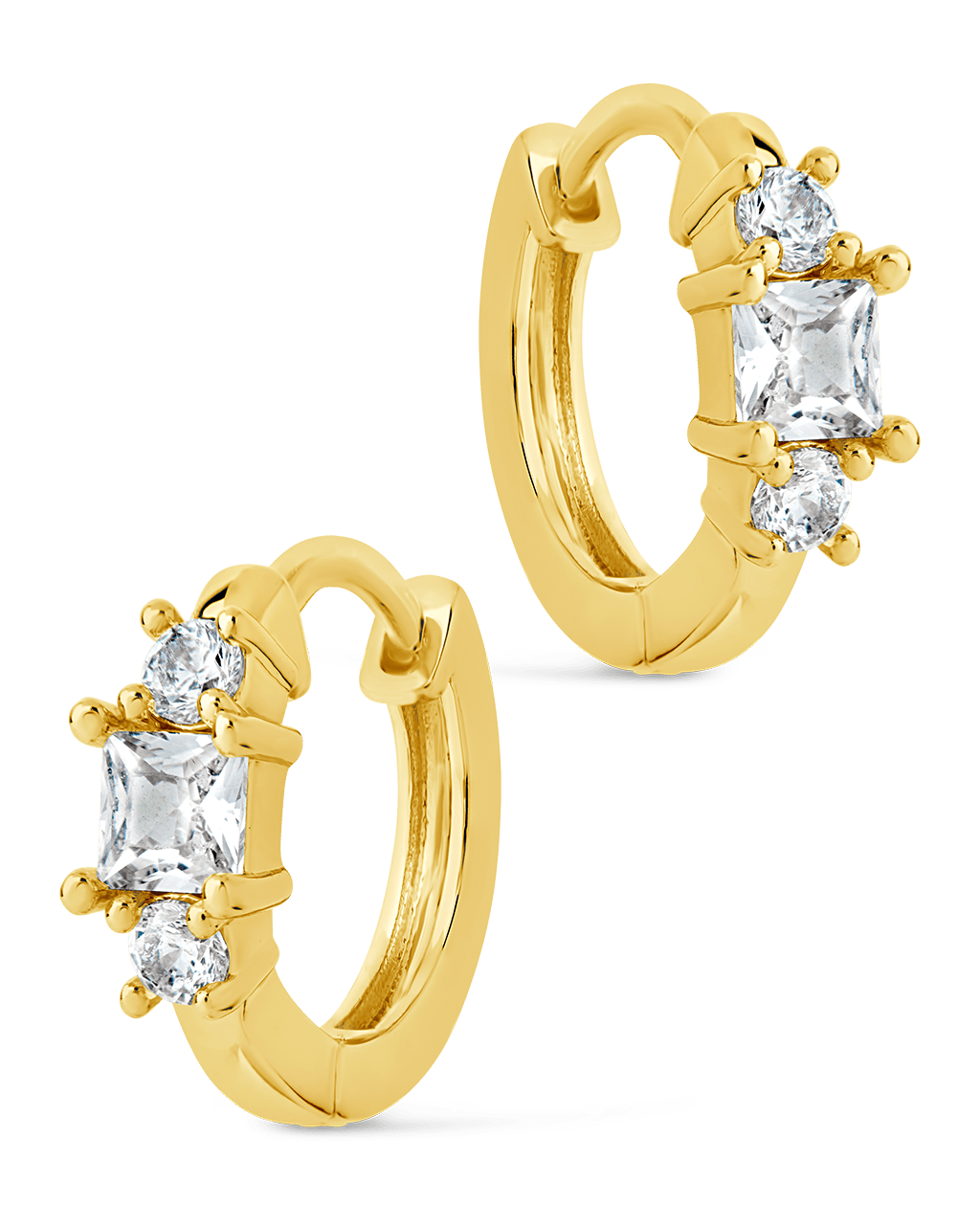 Kendall CZ Hoops - Sterling Forever