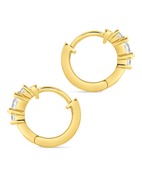 Kendall CZ Hoops - Sterling Forever