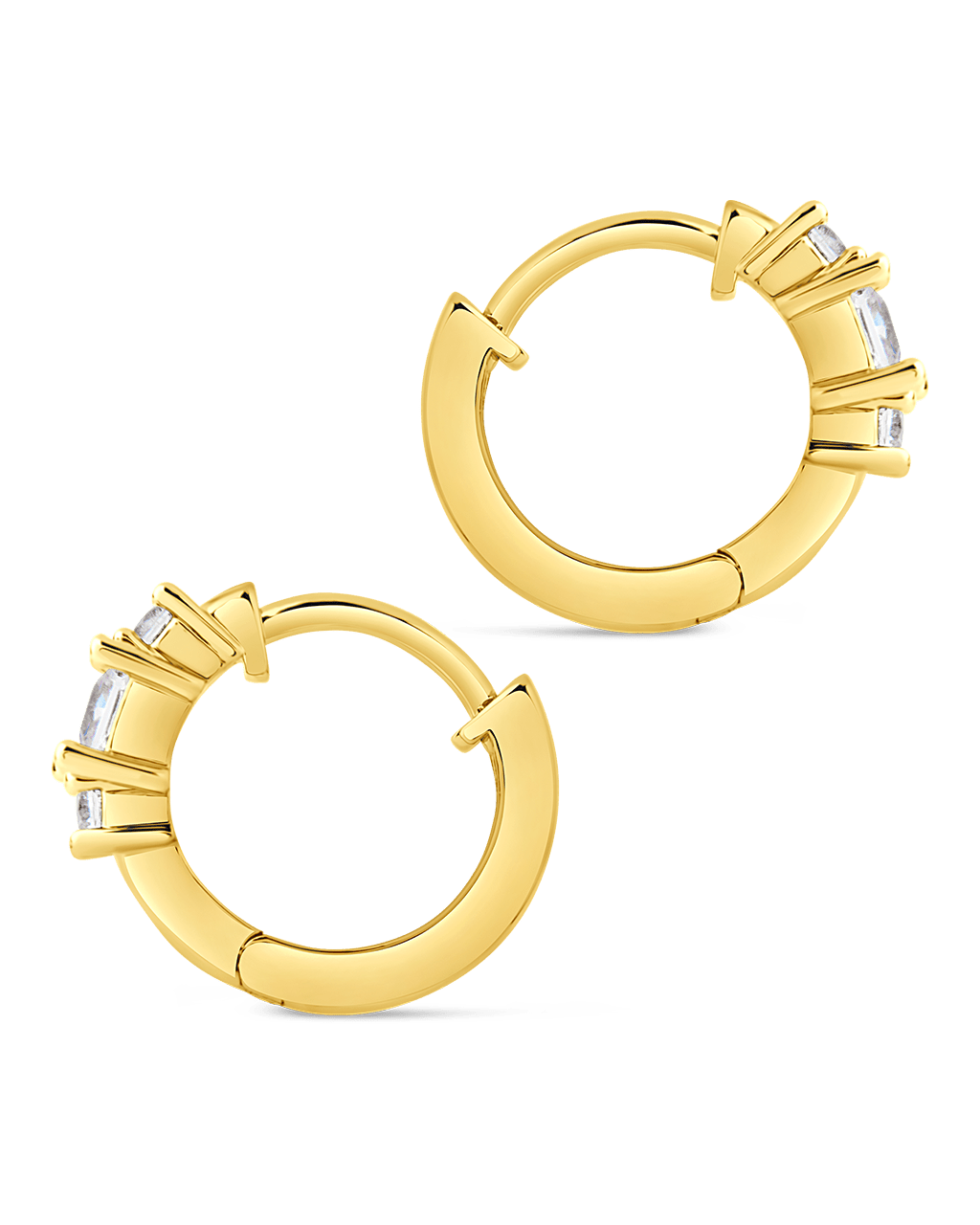 Kendall CZ Hoops - Sterling Forever