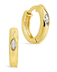 Rayne CZ Hoops - Sterling Forever