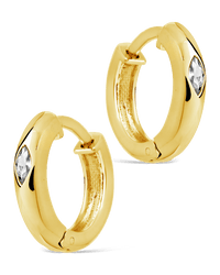 Rayne CZ Hoops - Sterling Forever
