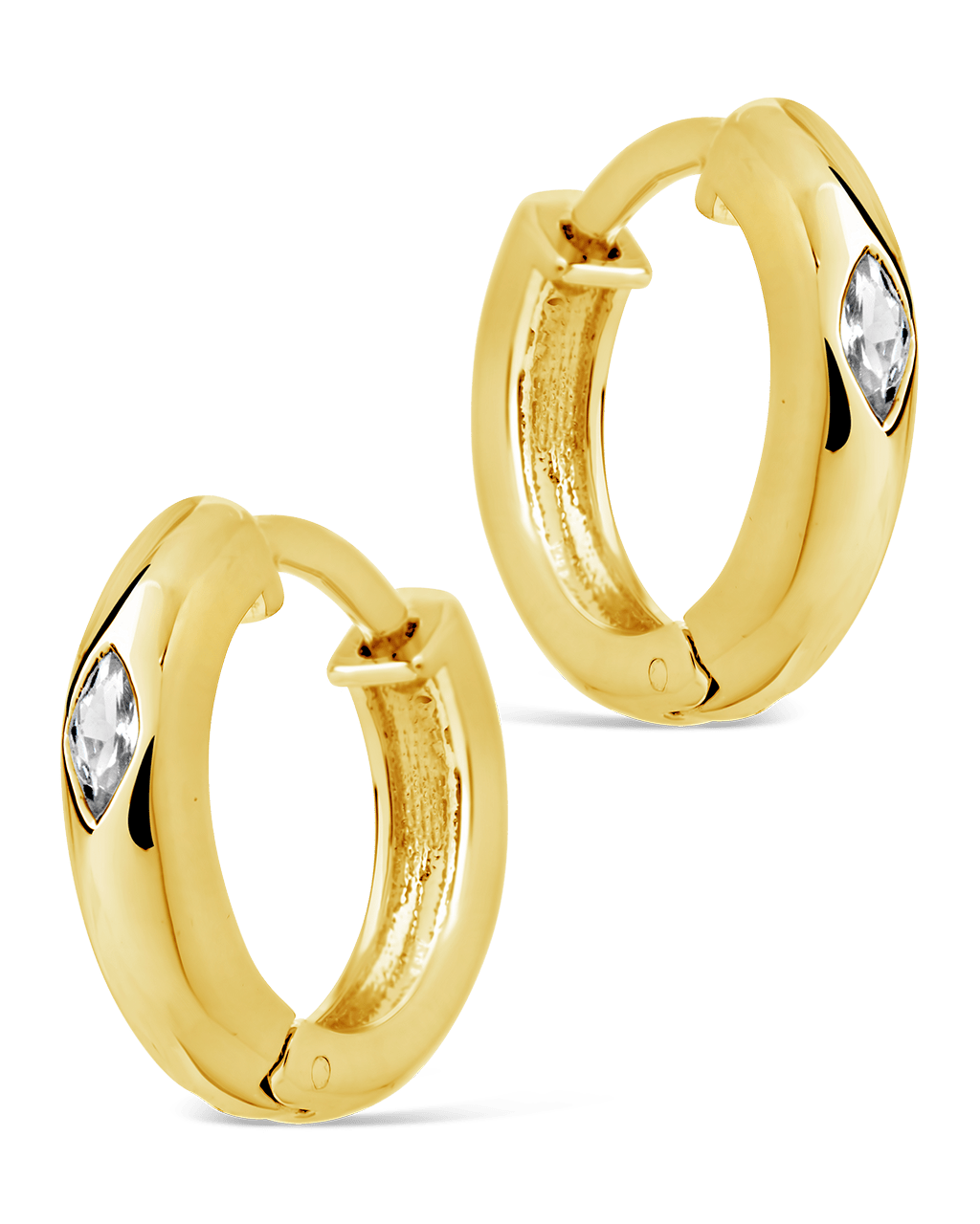 Rayne CZ Hoops - Sterling Forever