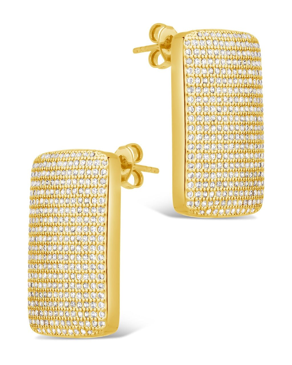 Beignet CZ Stud Earrings - Sterling Forever