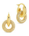 Hunter CZ Interlocking Circle Drop Earrings - Sterling Forever