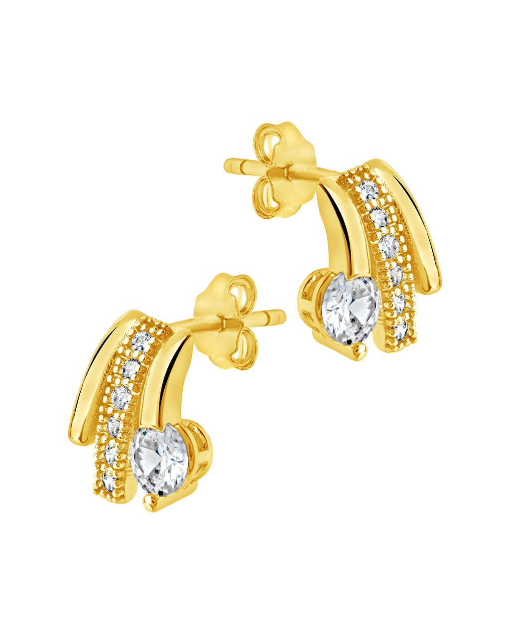 Rosie CZ Triple Hoop Earrings