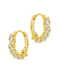 Georgia CZ Micro Hoop Earrings - Sterling Forever