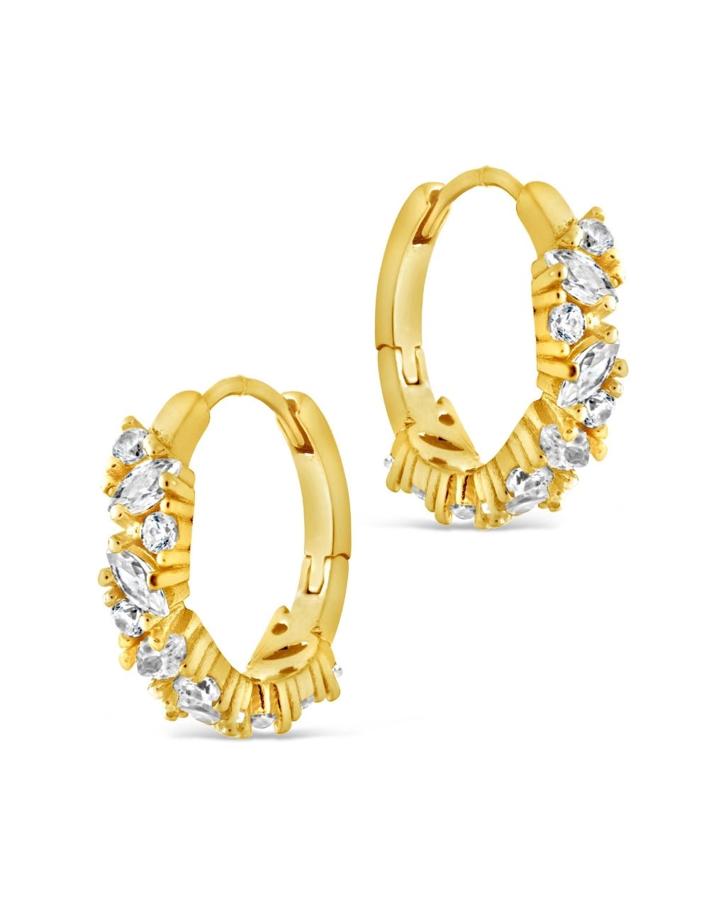Georgia CZ Micro Hoop Earrings - Sterling Forever
