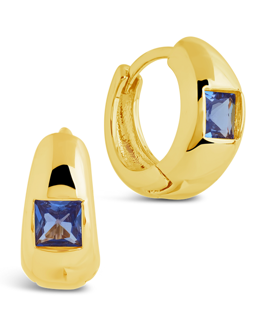 Farah CZ Micro Hoop Earrings