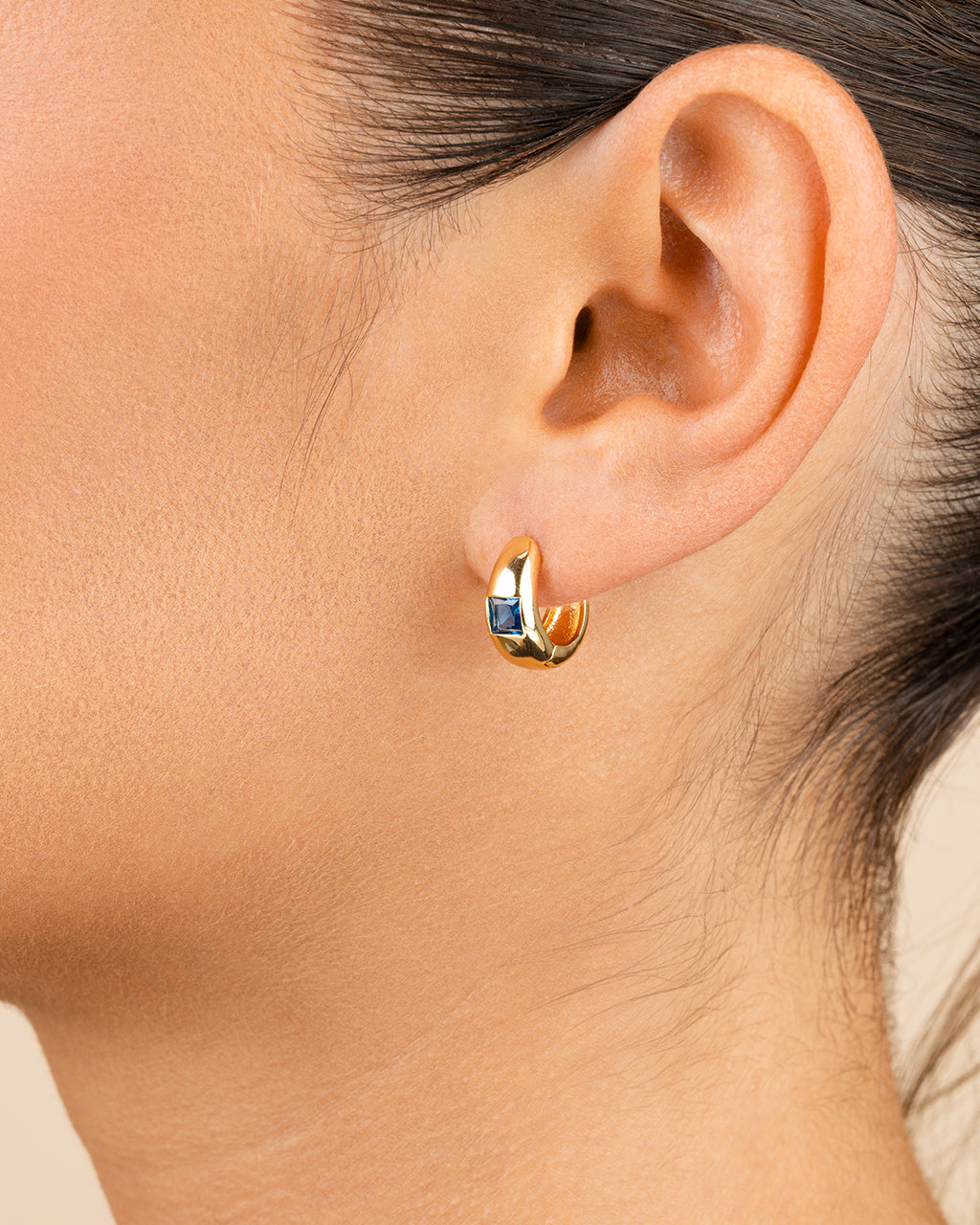 Farah CZ Micro Hoop Earrings