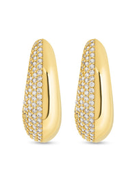 Callie CZ Teardrop Polished Earring - Sterling Forever