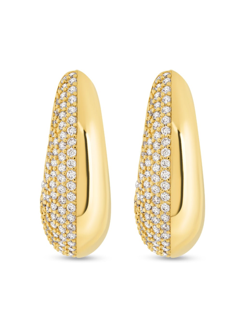 Callie CZ Teardrop Polished Earring - Sterling Forever