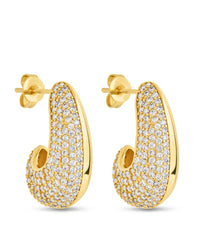 Callie CZ Teardrop Polished Earring - Sterling Forever
