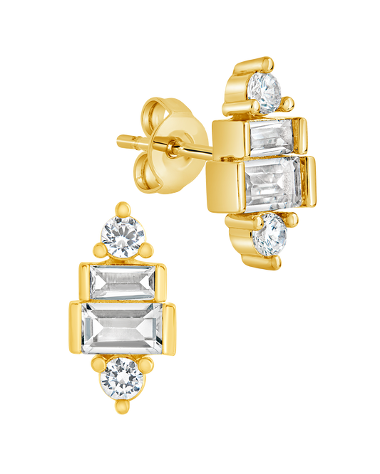 Teared CZ Liora Studs