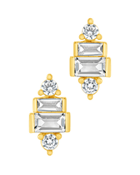 Teared CZ Liora Studs - Sterling Forever