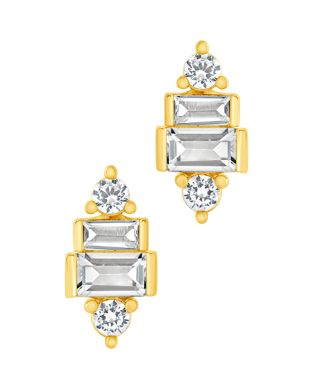 Teared CZ Liora Studs - Sterling Forever