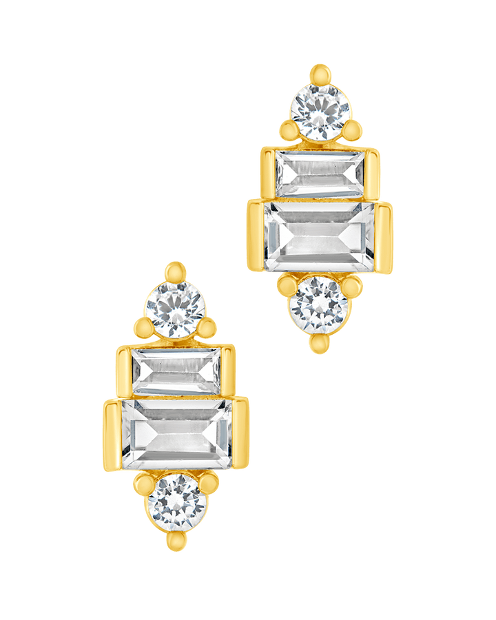 Teared CZ Liora Studs