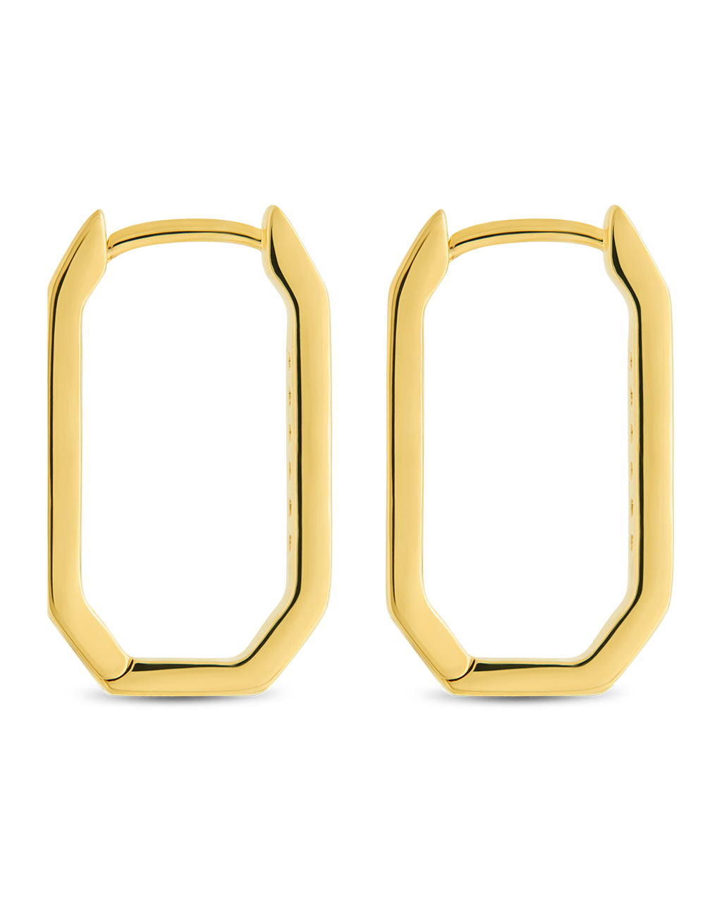 Aria Geometric CZ Micro Hoop Earrings