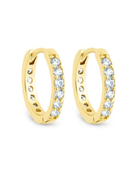 Zadie CZ Everyday Hoop Earrings - Sterling Forever