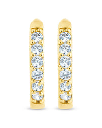 Zadie CZ Everyday Hoop Earrings - Sterling Forever