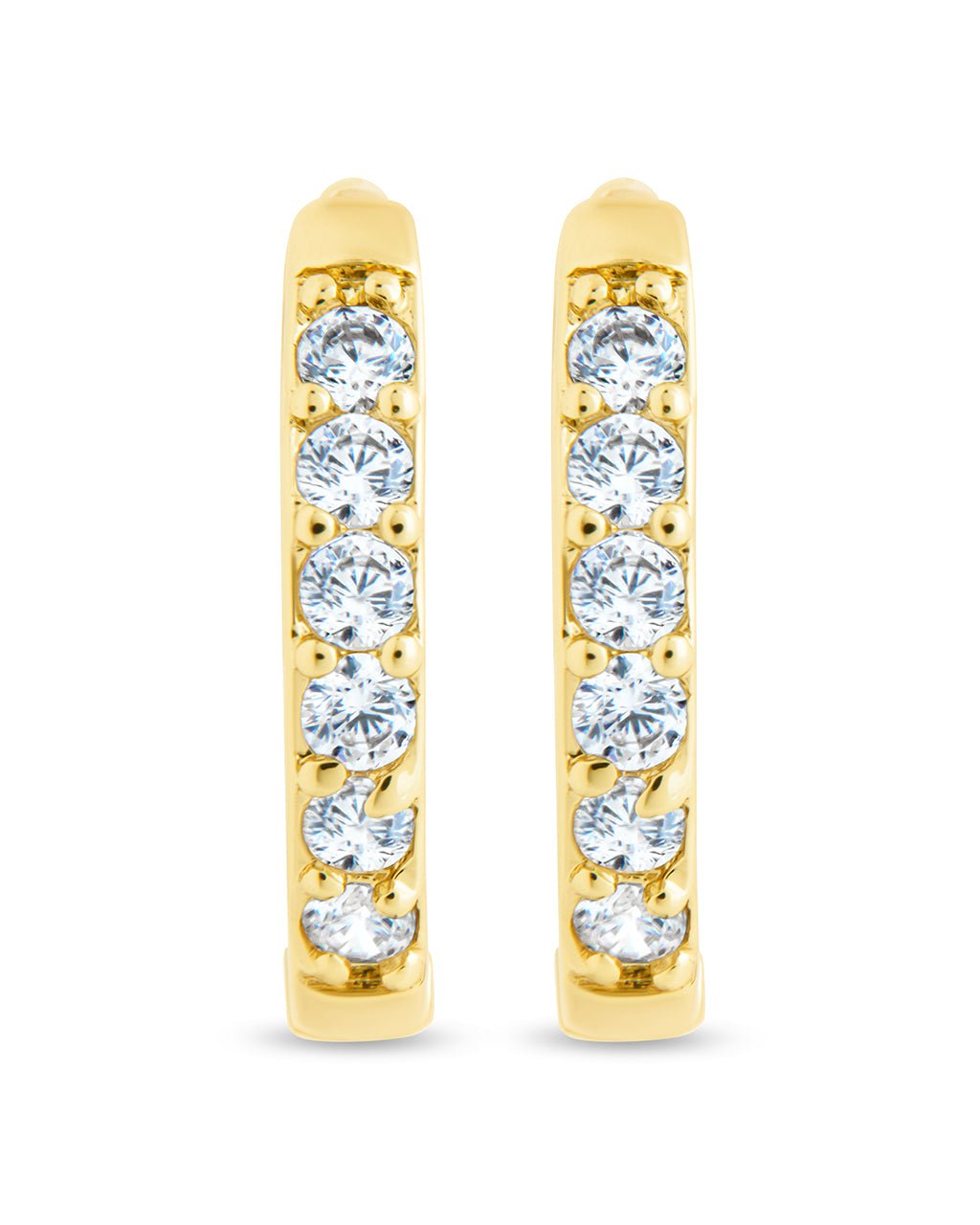 Zadie CZ Everyday Hoop Earrings - Sterling Forever