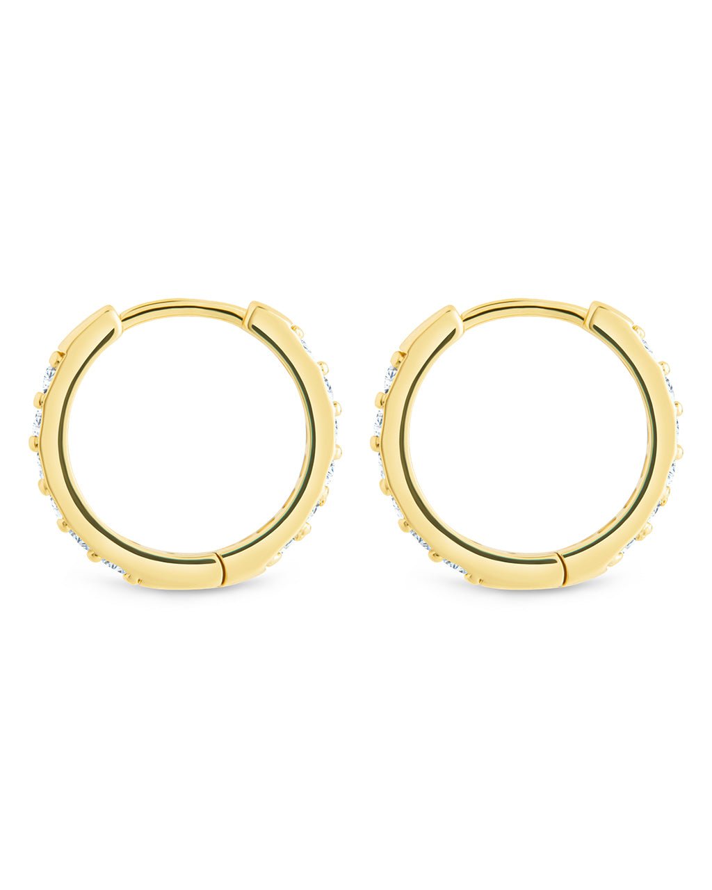 Zadie CZ Everyday Hoop Earrings - Sterling Forever