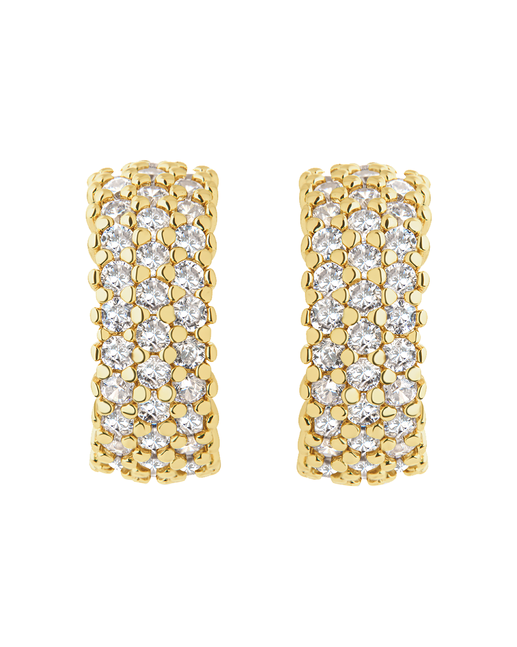 Elora Rainbow CZ Hoop Earrings