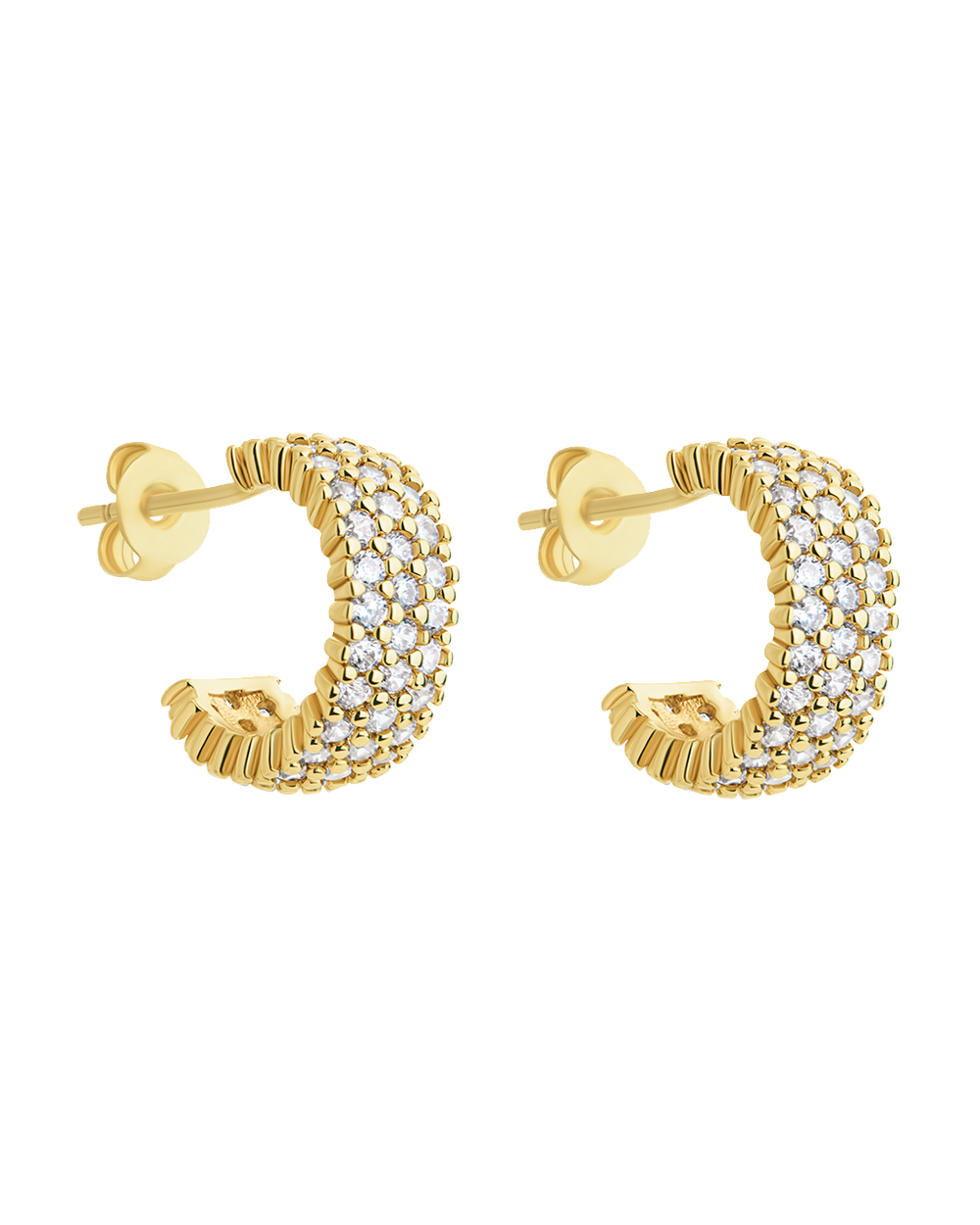 Elora Rainbow CZ Hoop Earrings