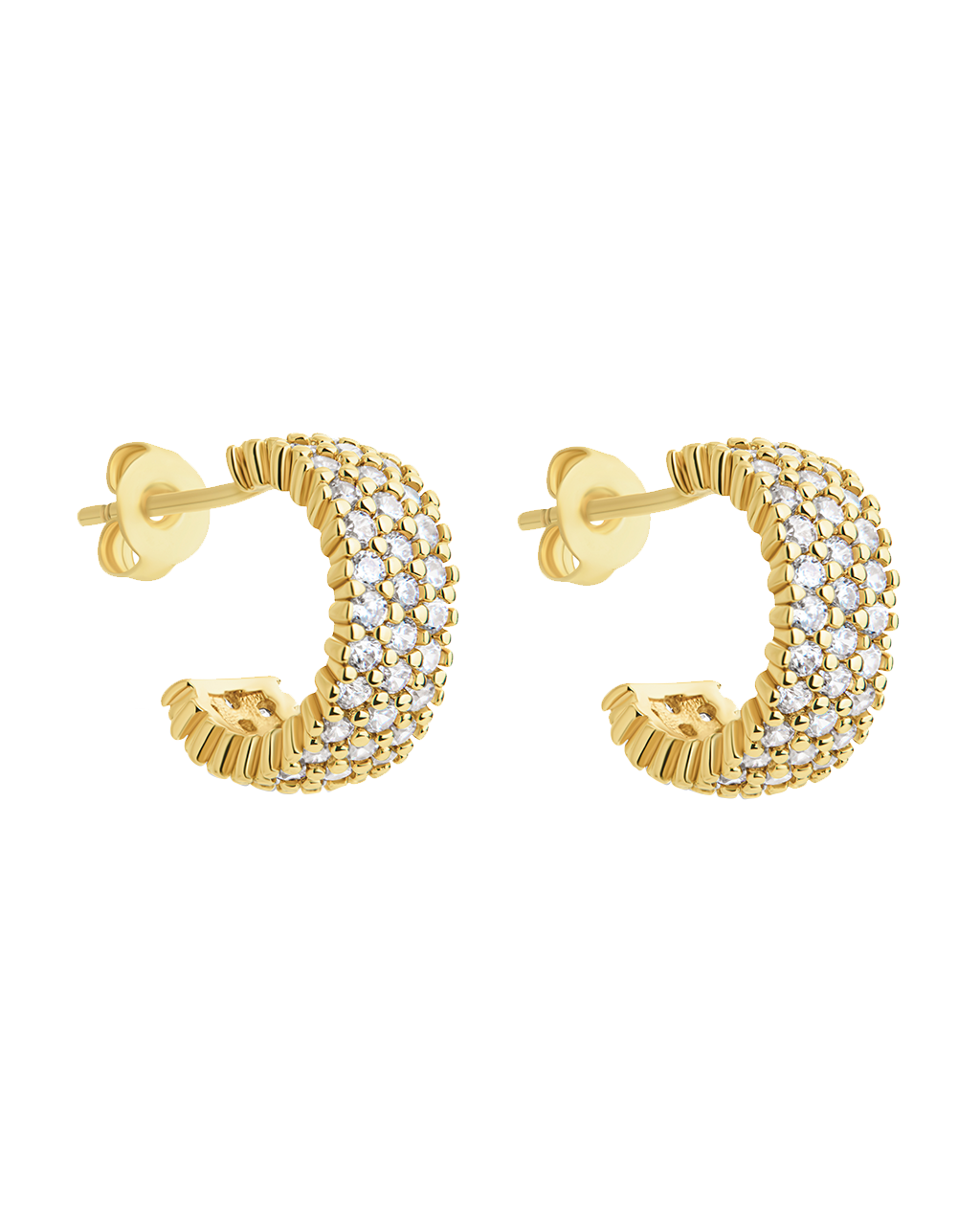 Elora Rainbow CZ Hoop Earrings