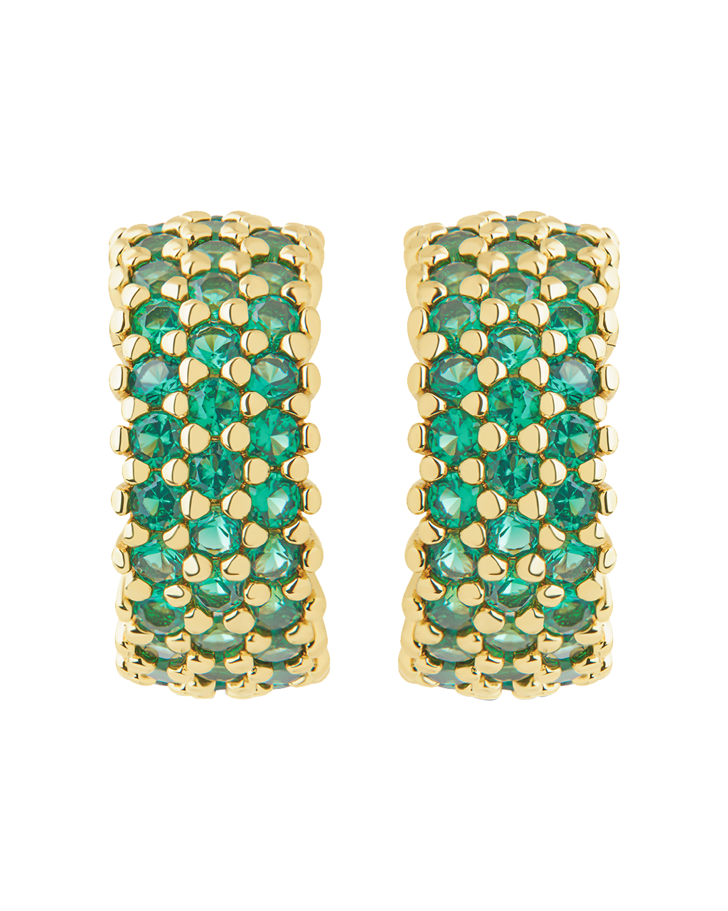 Elora Rainbow CZ Hoop Earrings