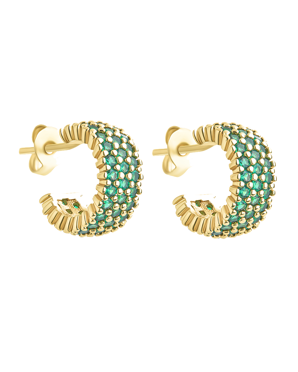 Elora Rainbow CZ Hoop Earrings