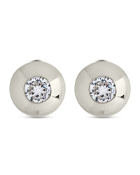 Zora CZ Dome Studs - Sterling Forever