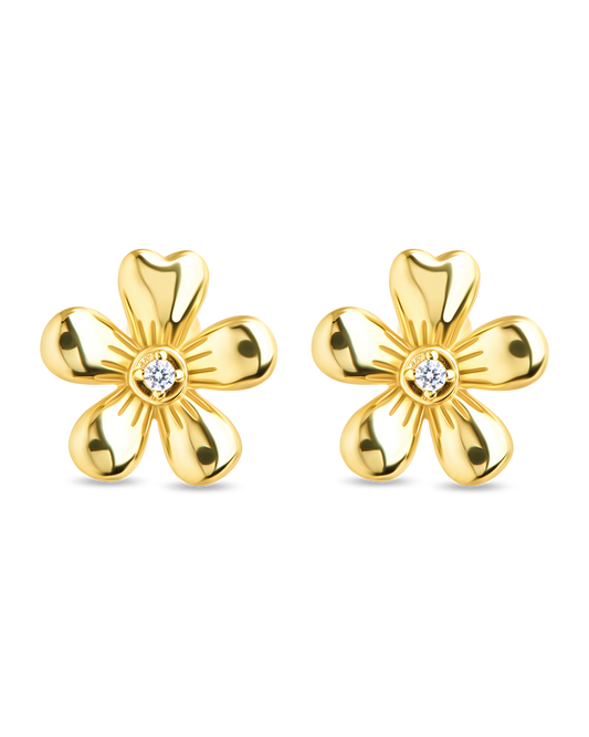 Jocelyn CZ Micro Flower Stud Earrings