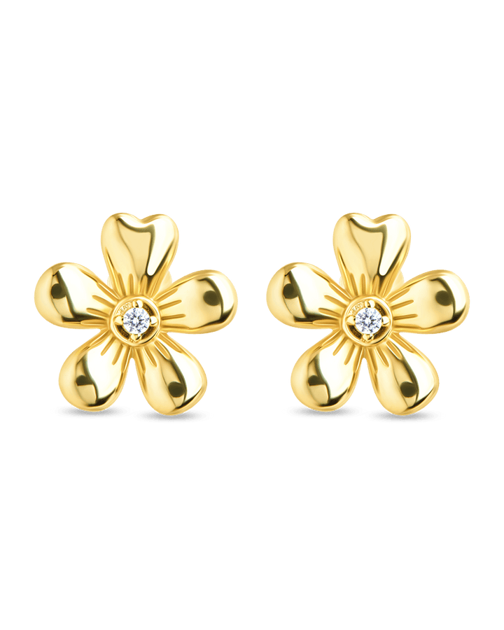 Jocelyn CZ Micro Flower Stud Earrings