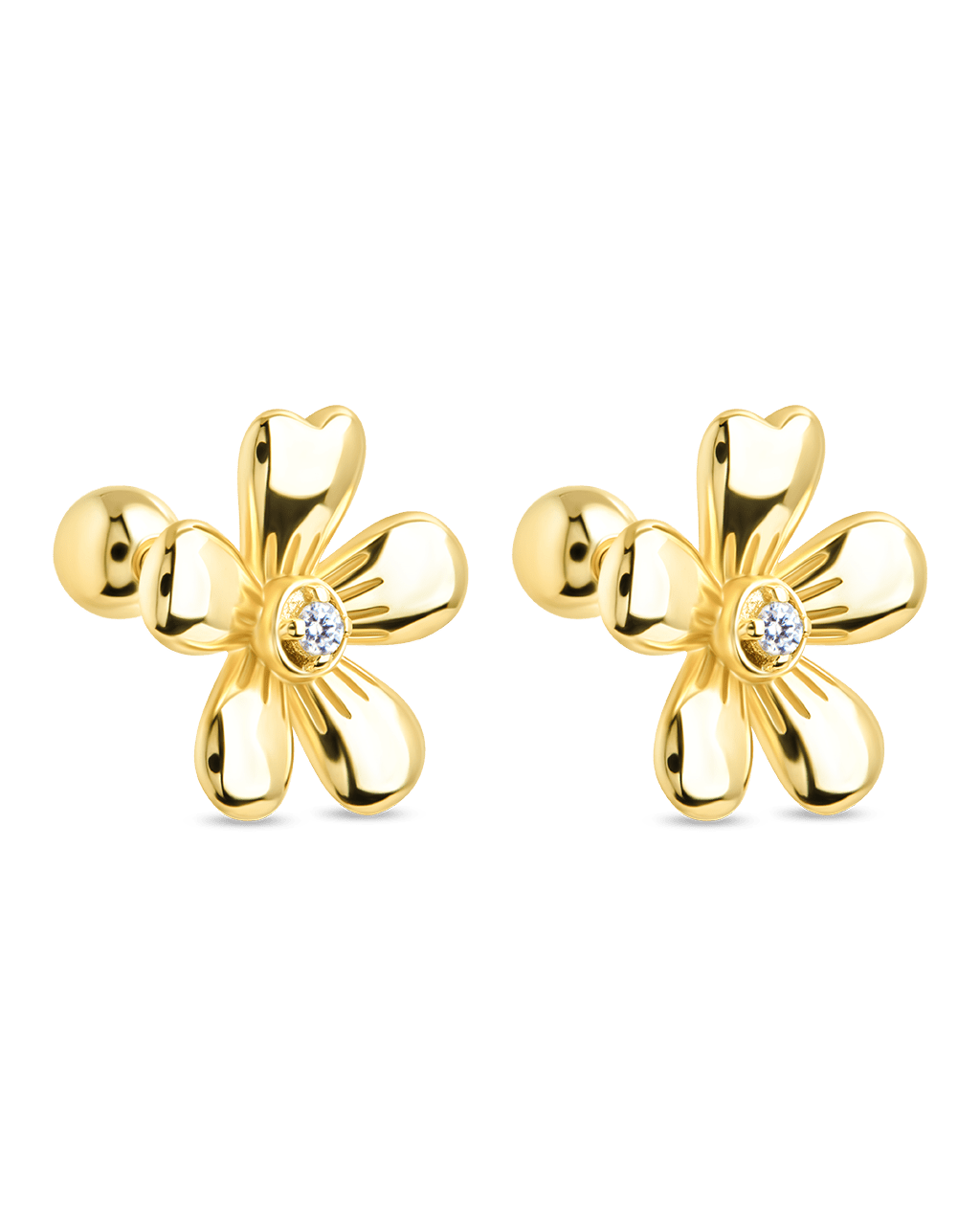 Jocelyn CZ Micro Flower Stud Earrings - Sterling Forever