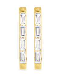 Roxanne CZ Micro Hoop Earrings - Sterling Forever