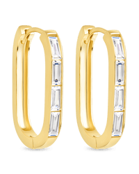 Roxanne CZ Micro Hoop Earrings - Sterling Forever
