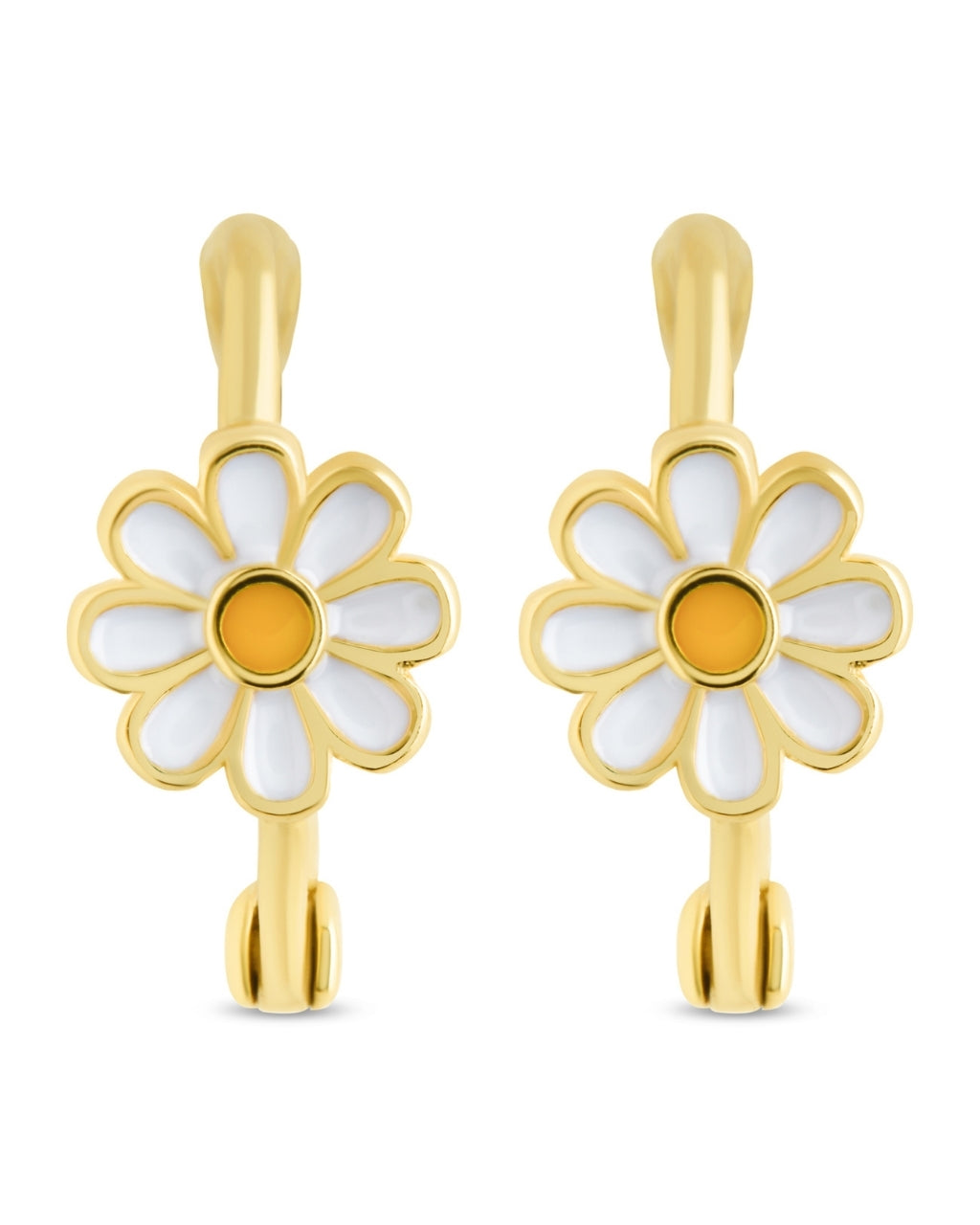 Stella Flower Micro Hoop Earrings