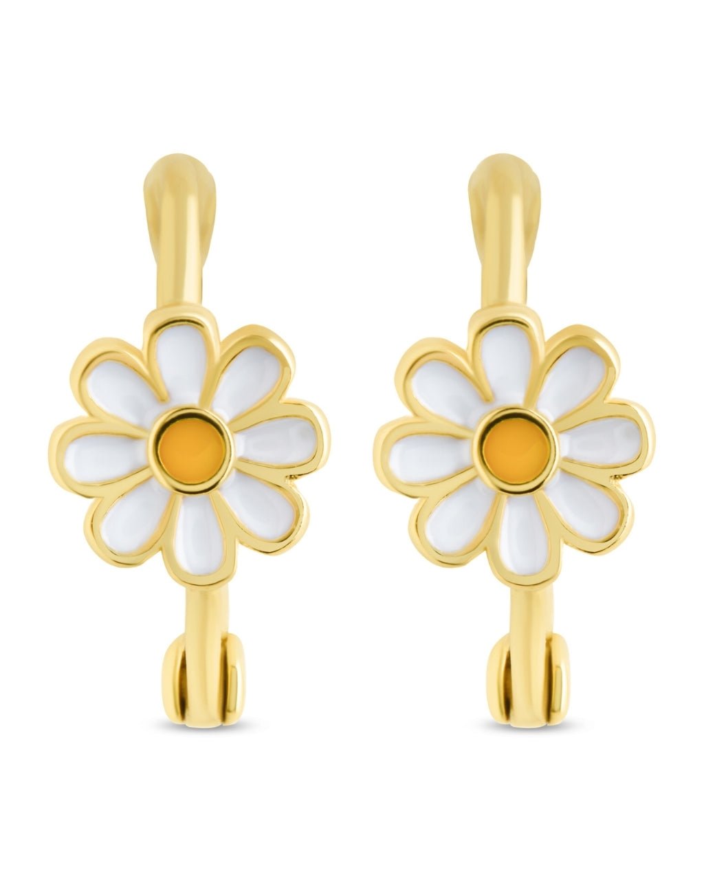 Stella Flower Micro Hoop Earrings - Sterling Forever