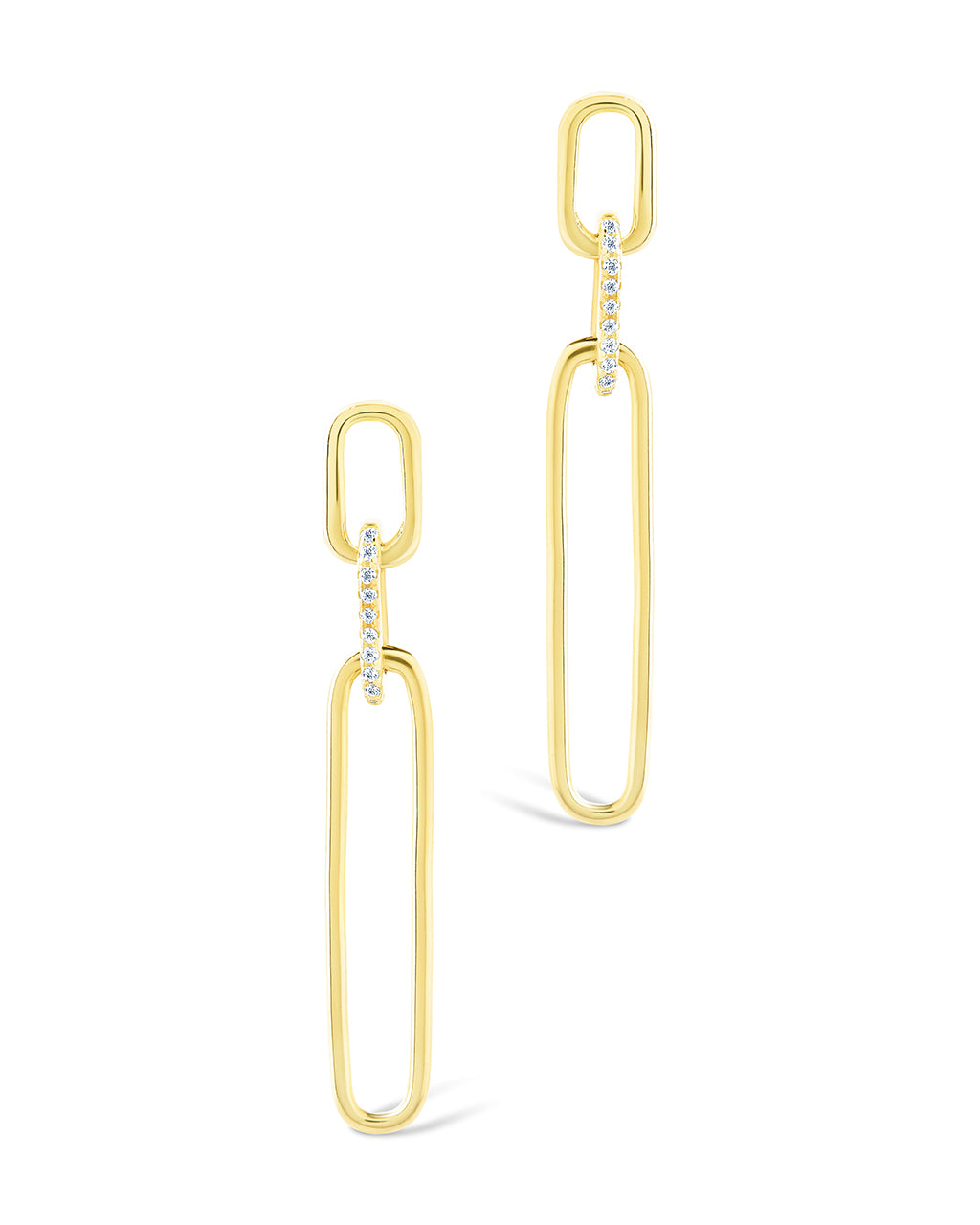 Chelle CZ Mixed Link Drop Studs