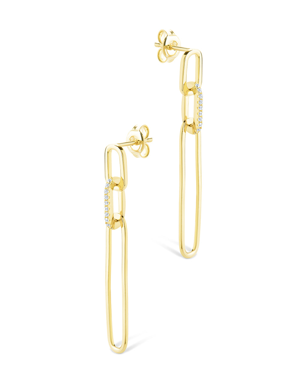 Chelle CZ Mixed Link Drop Studs