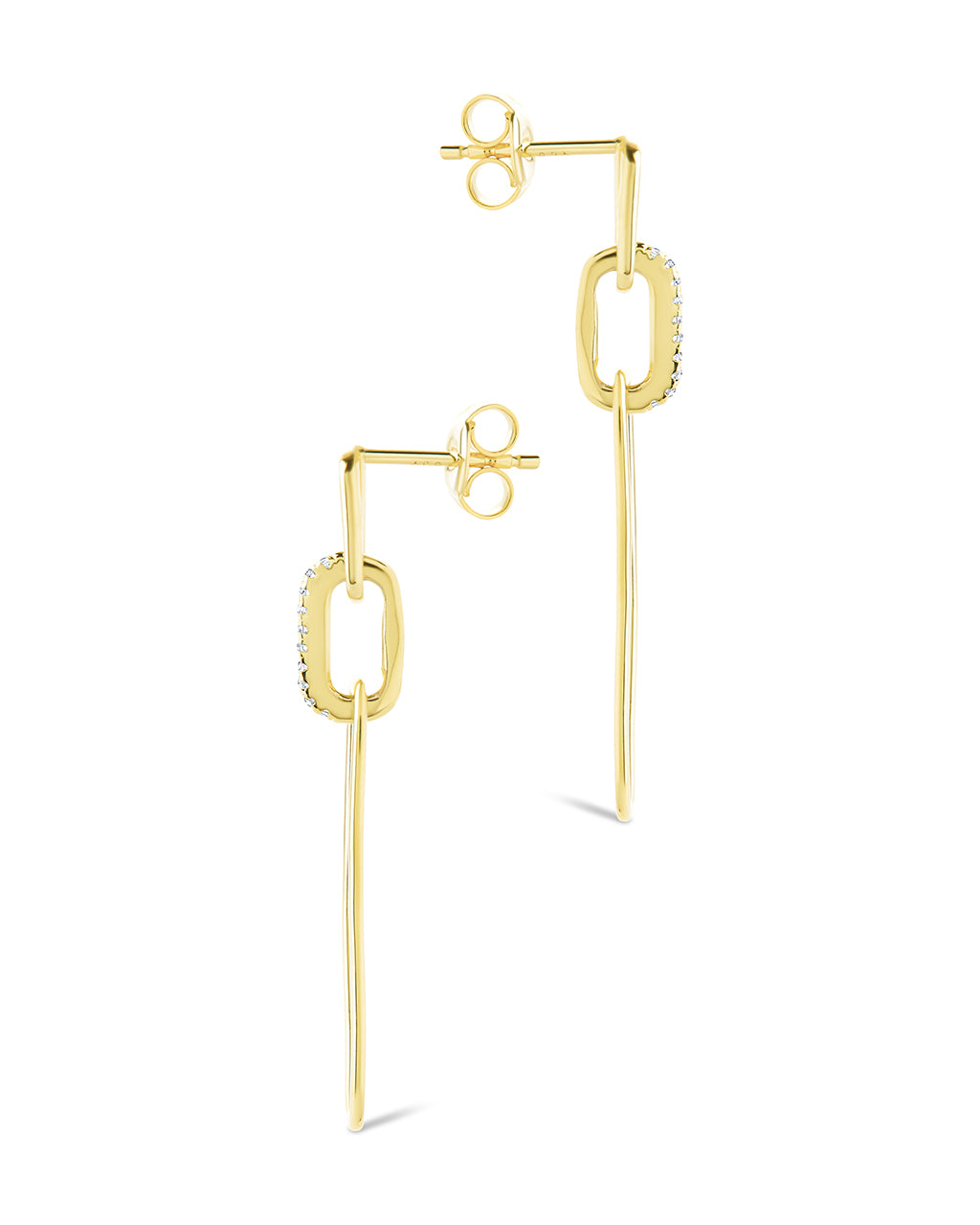 Chelle CZ Mixed Link Drop Studs